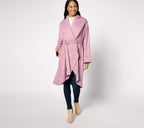 French Terry Belted Wrap Cardigan