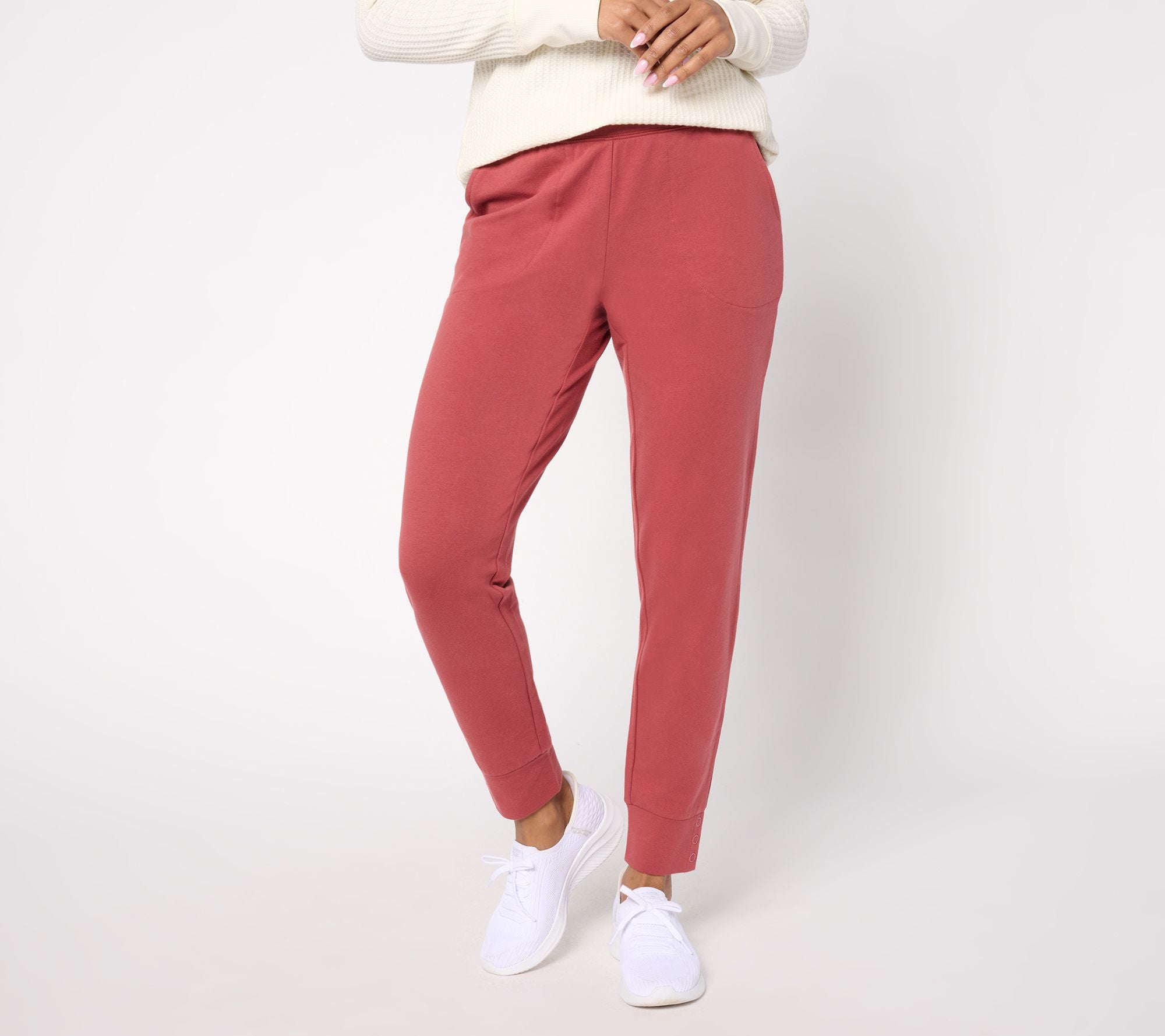 Active French Terry Pull-On Jogger - Port Berry