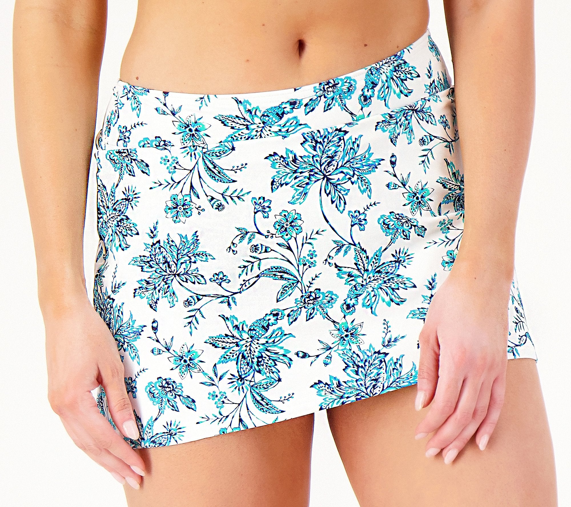 Swim Skirt with Attached Brief