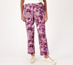 Abstract Print Straight Leg Pants