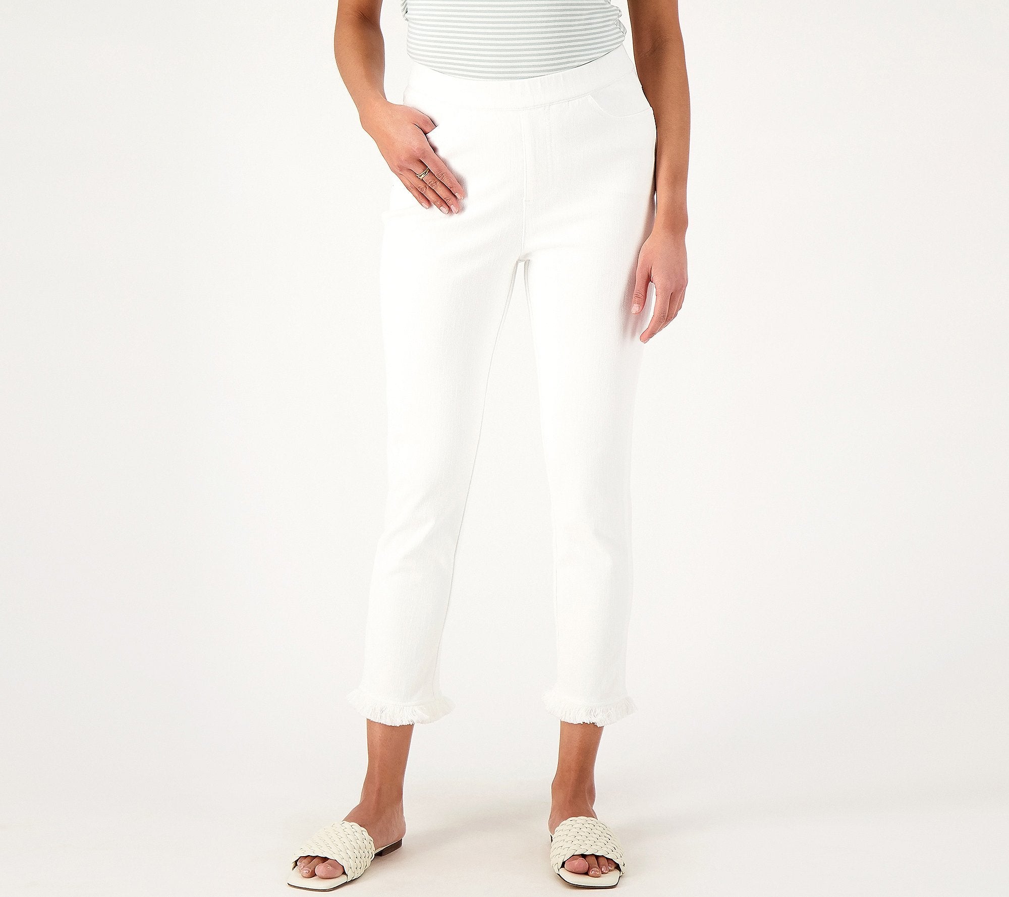 Knit Denim Crop Jean