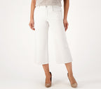 Cool Embrace Wide Leg Denim Crop Jeans