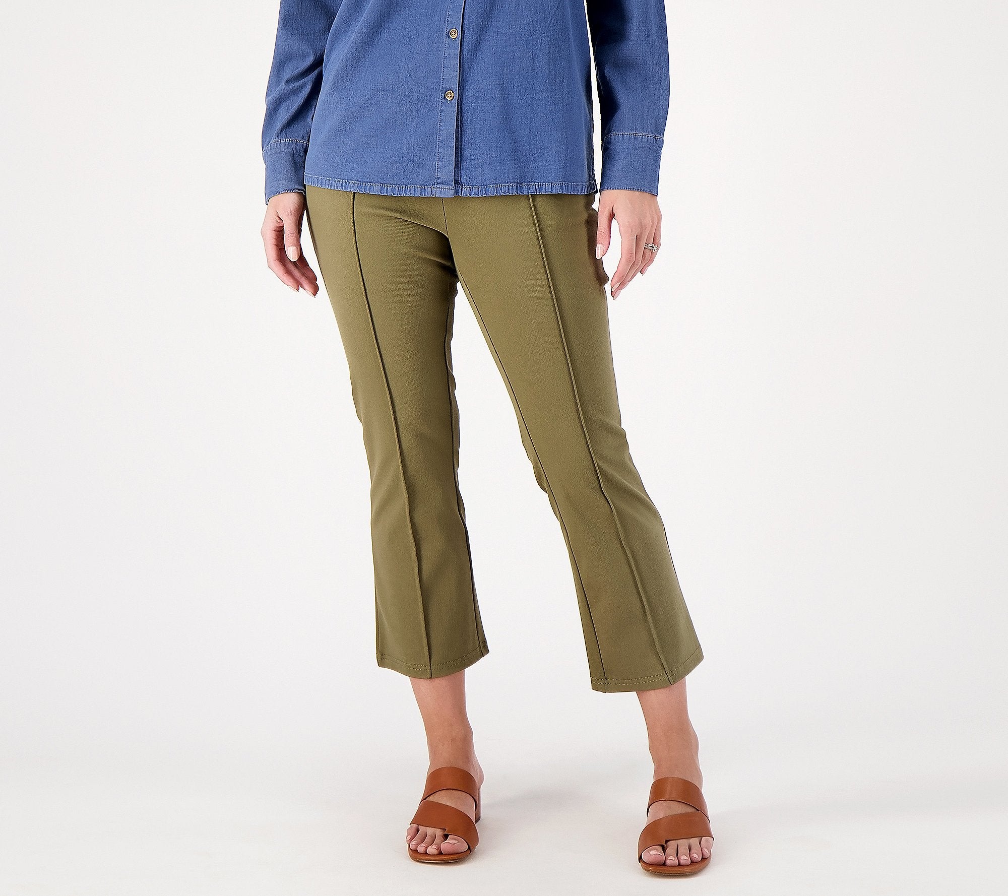 Knit Easy Flex Twill Crop Kick Pants