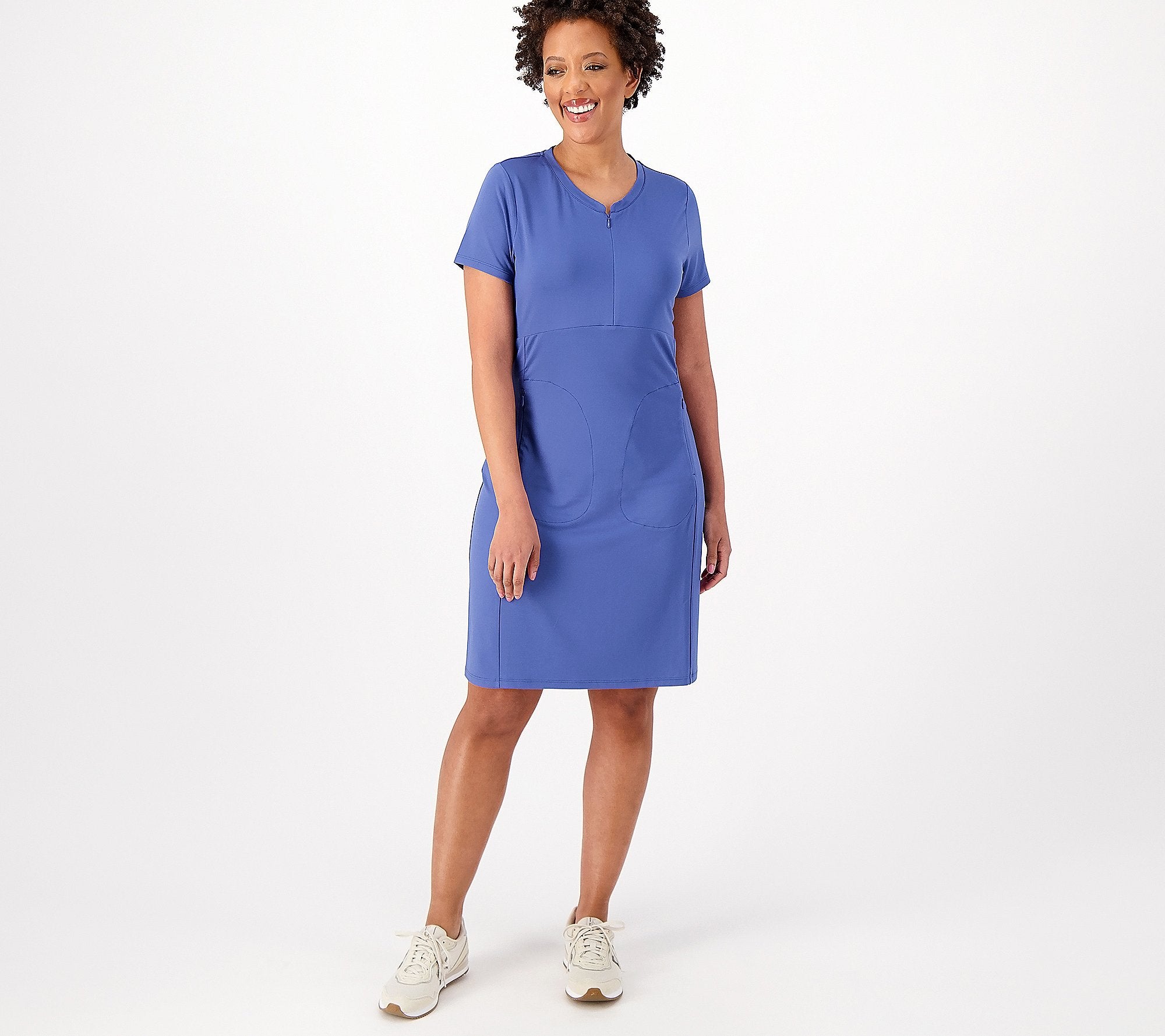 Z-Cool Quarter Zip Dress w/ Zip Side Pockets