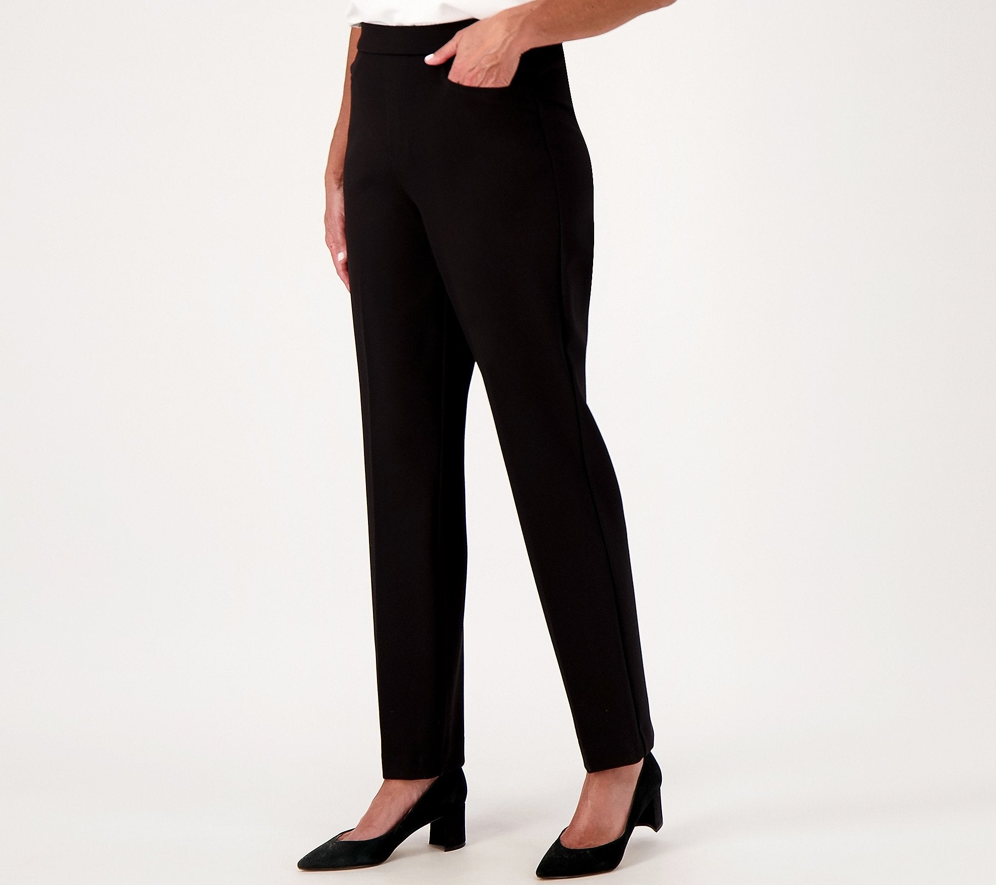 Smart Ponte Knit Slim Leg Pant