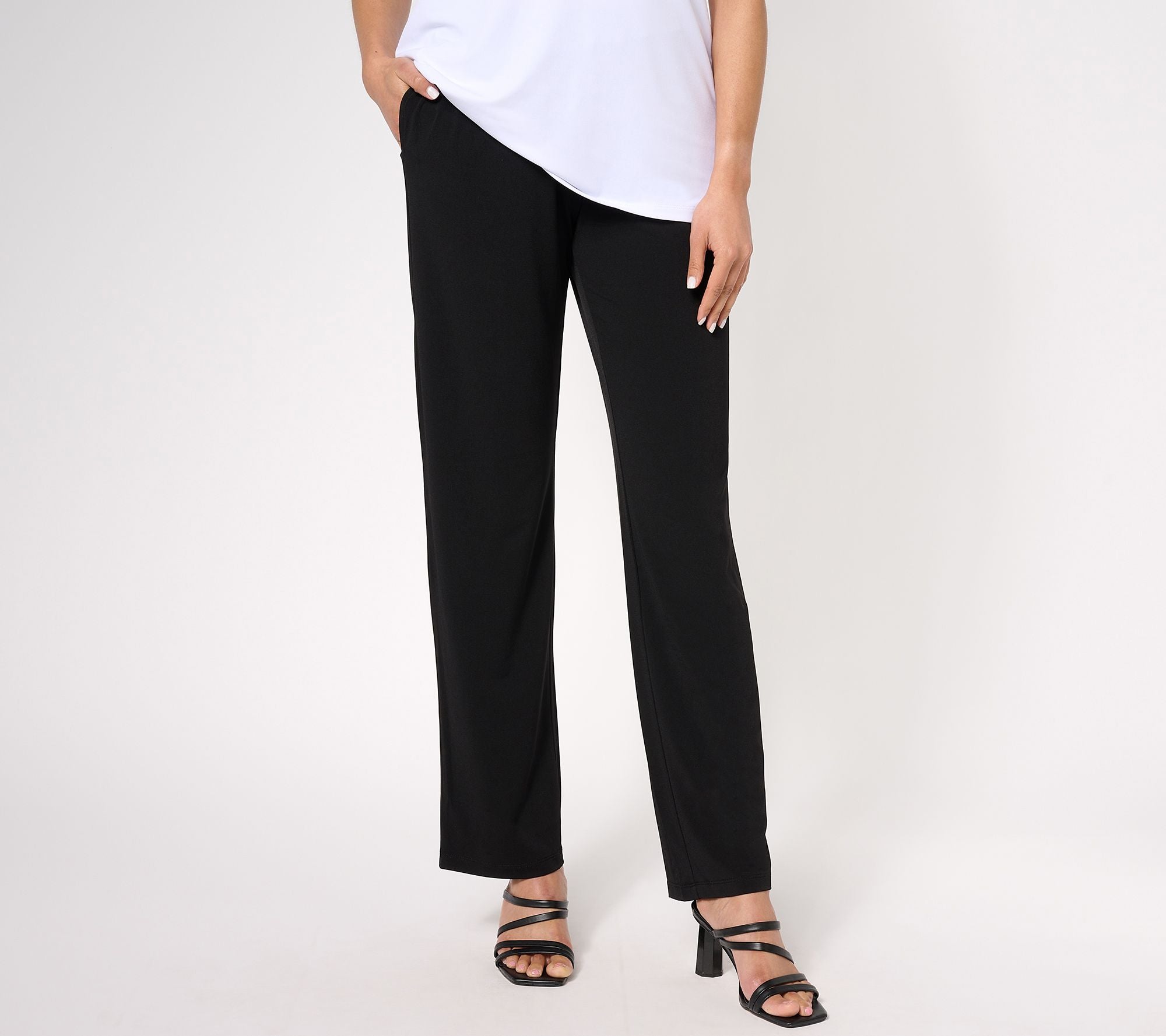Modern Essentials Liquid Knit Sofia Pants - Black