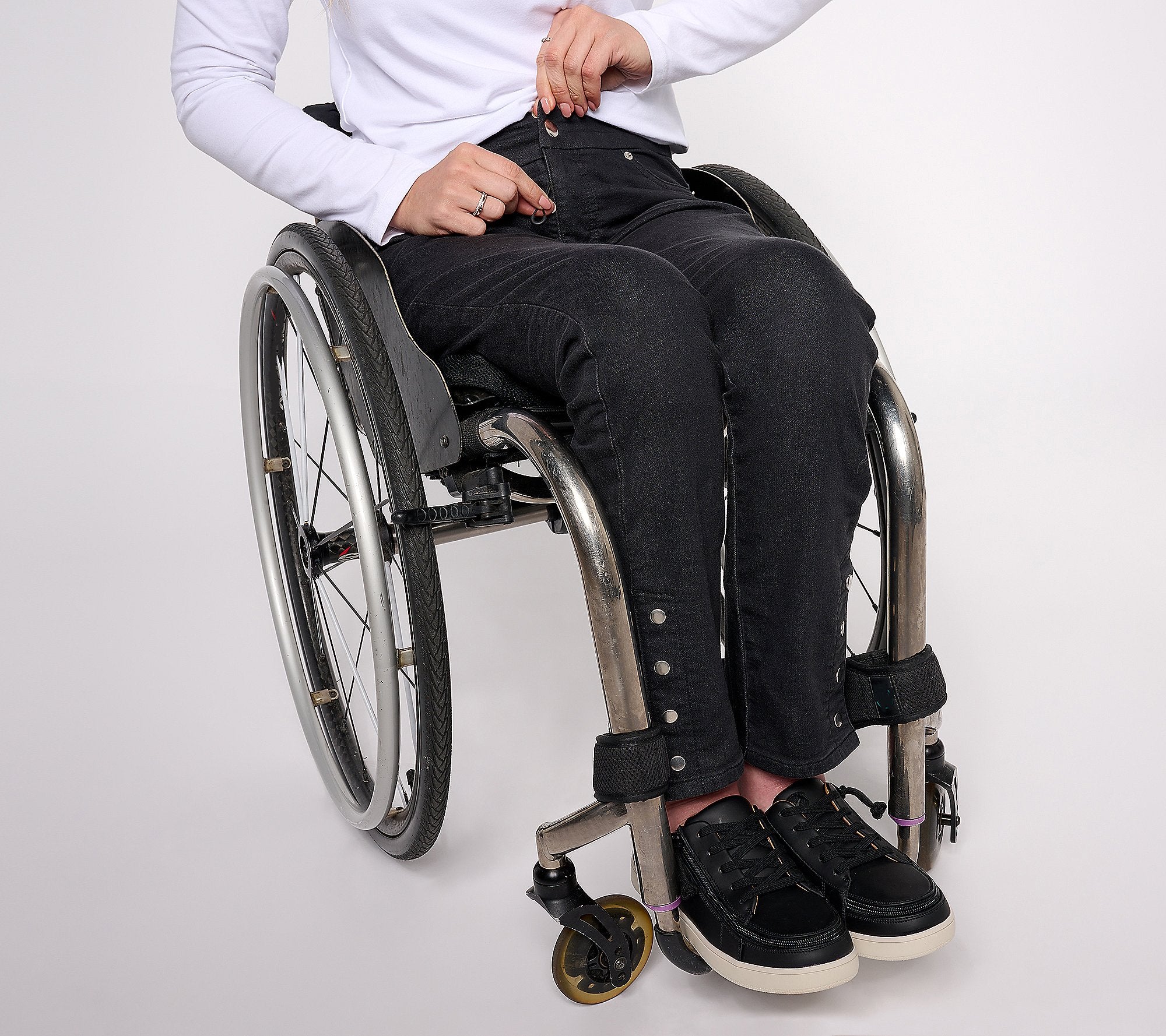 Adaptive Comfy Knit Slim Ankle Wheelchair Pant