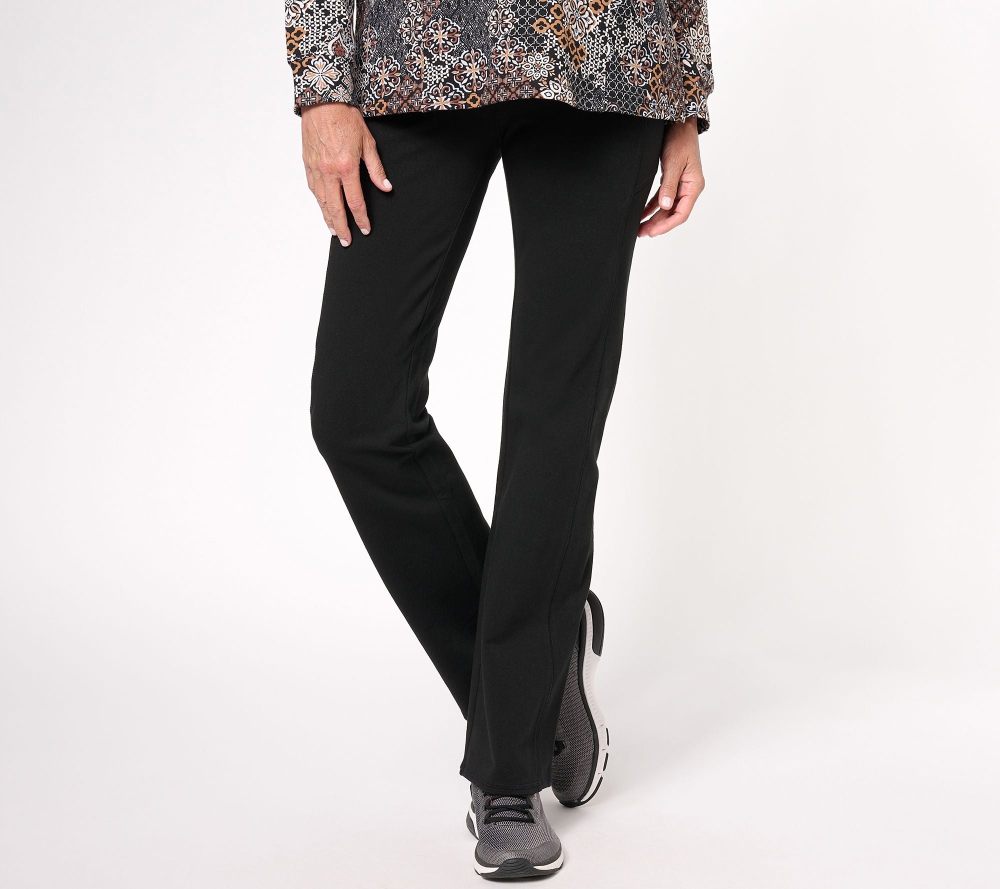 Active Duo Stretch Lightly Boot Pant w/ Pockets - Black