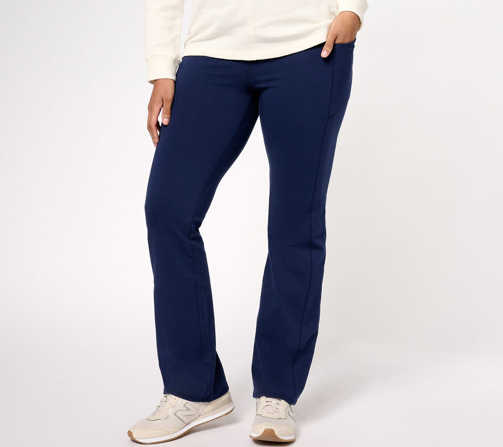 Active Duo Stretch Lightly Boot Pant w/ Pockets - Navy
