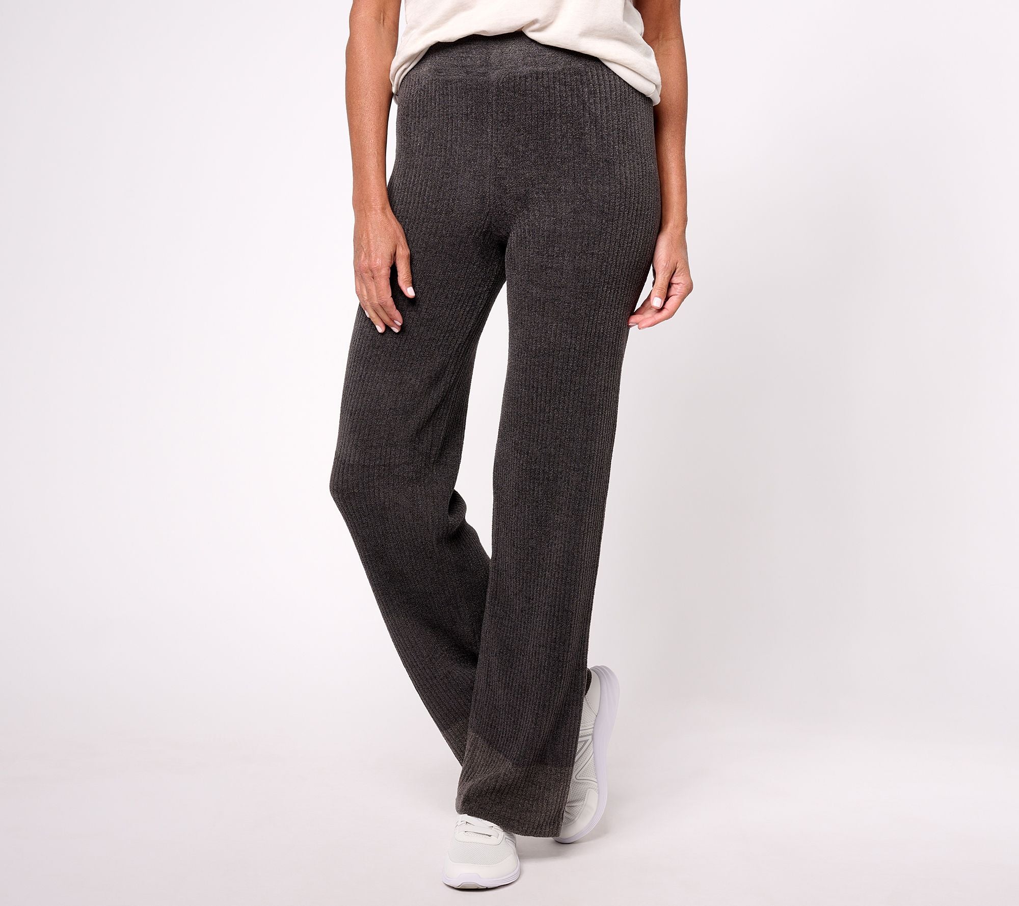 CozyChic Ultra Lite Heather Stripe Rib Pant - Carbon