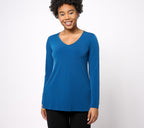 Modern Essentials Reg Liquid Knit A-Line Tunic