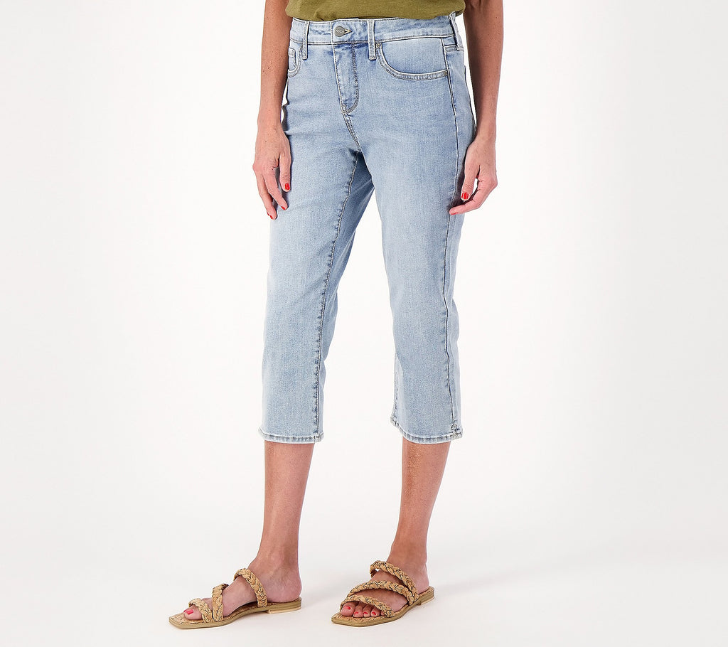 Curves 360 Slim Straight Capri Jeans
