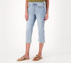 Curves 360 Slim Straight Capri Jeans