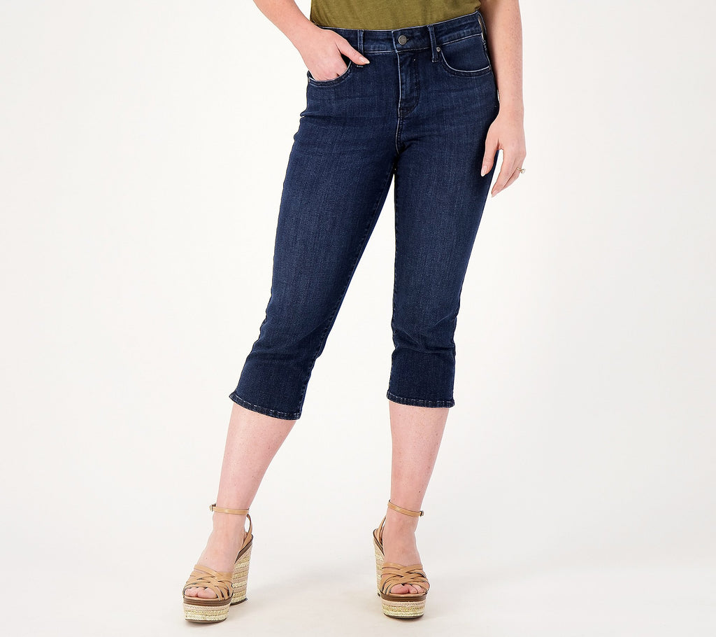 Curves 360 Slim Straight Capri Jeans
