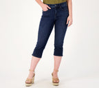 Curves 360 Slim Straight Capri Jeans