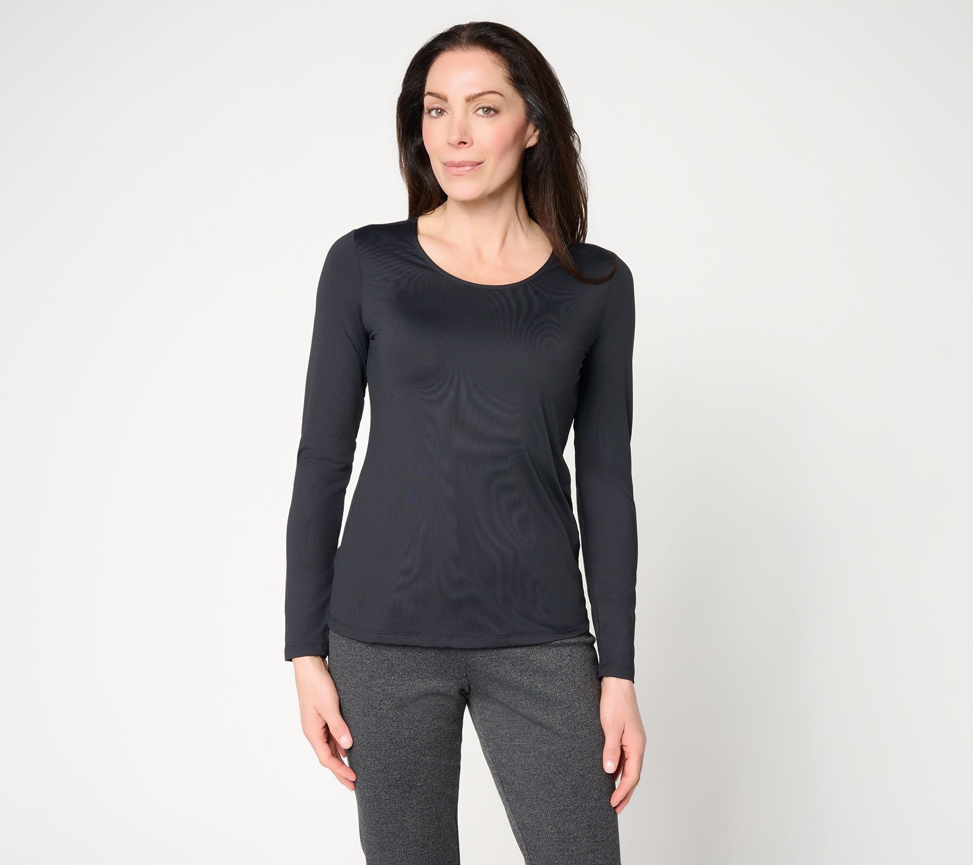 Smoothing Essentials Jersey Ballet Neck Top