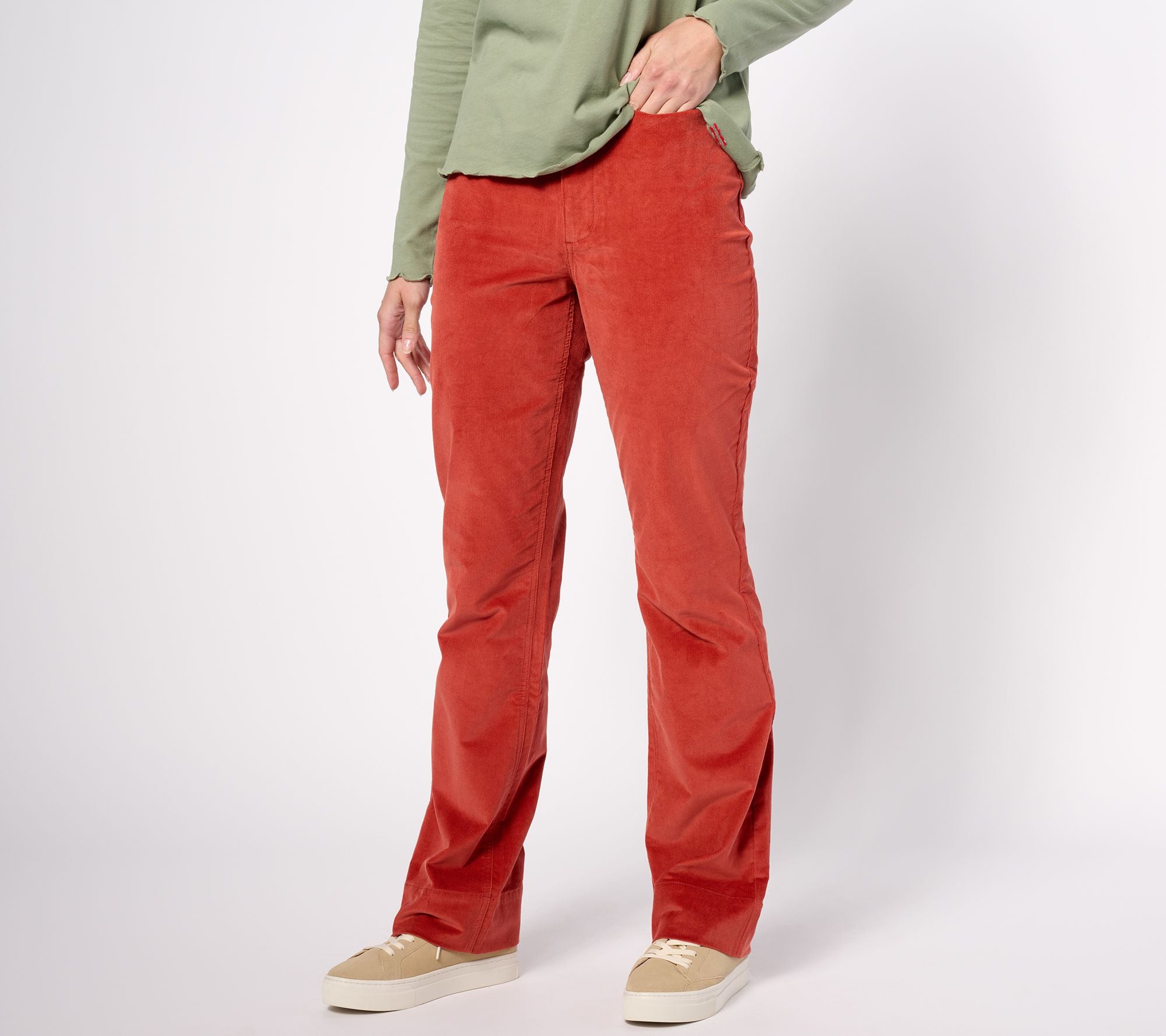 Fine Wale Corduroy Pant - Brick