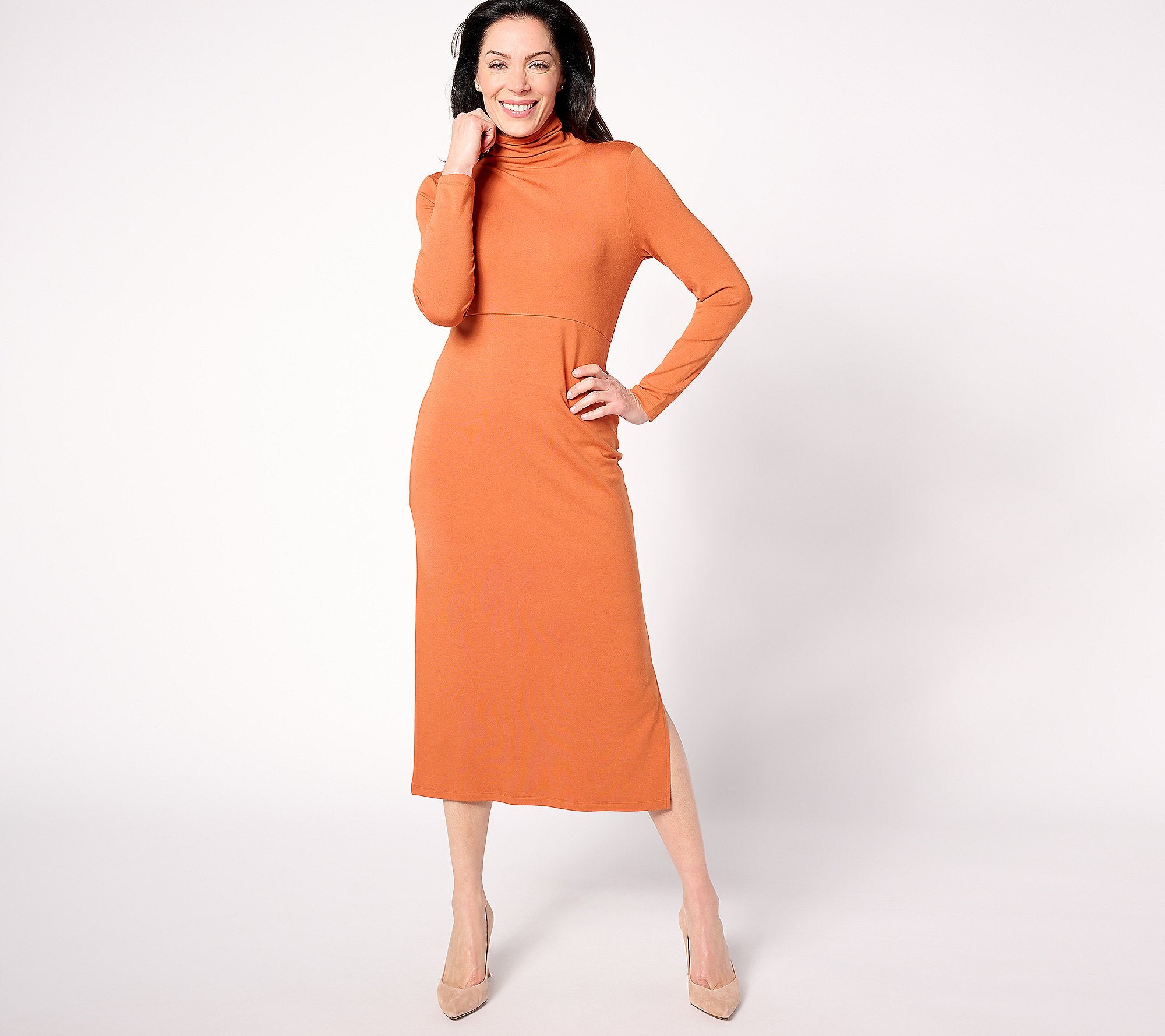 Finespun Jersey Tummy Control Midi Dress