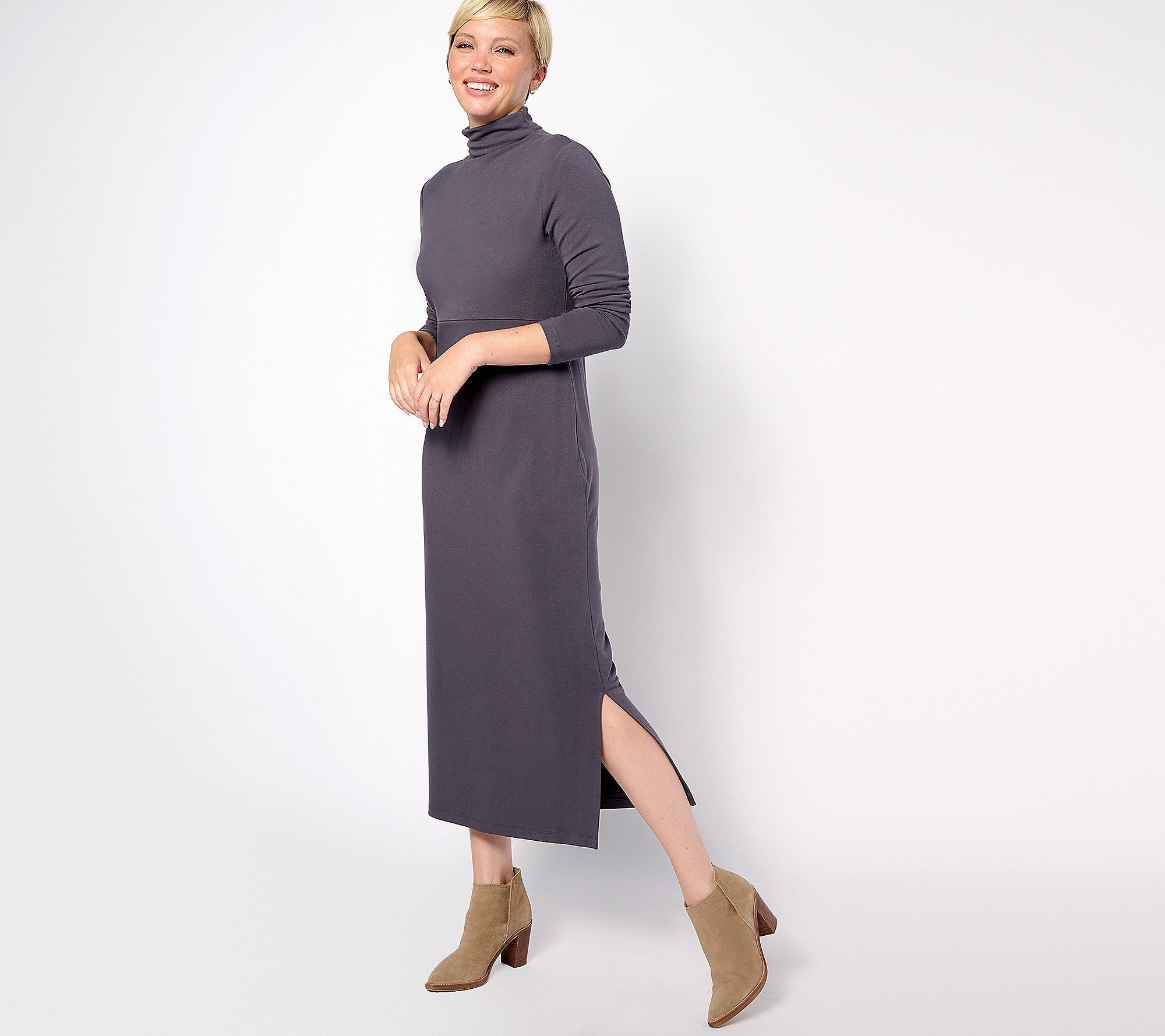 Finespun Jersey Tummy Control Midi Dress