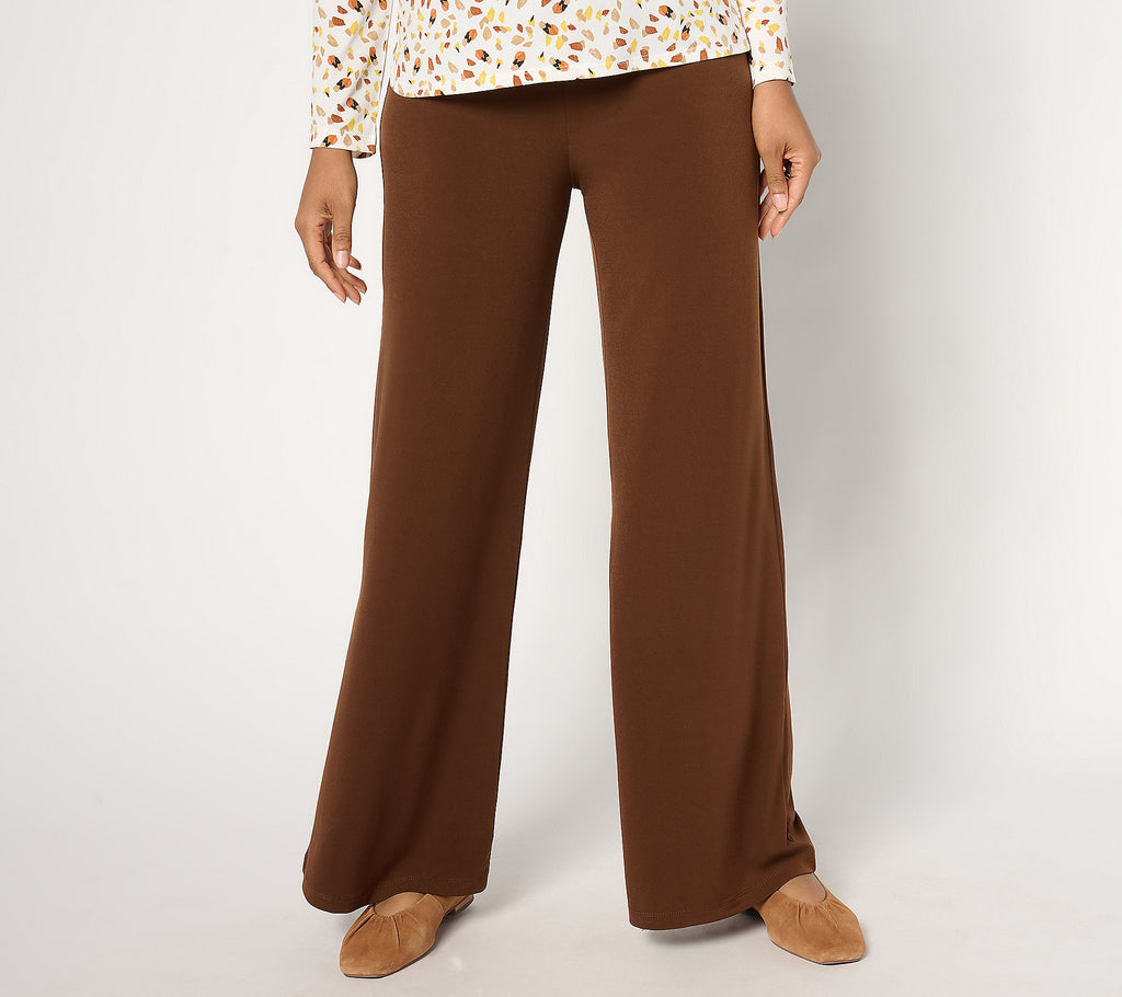 Modern Essentials Reg Liquid Knit Wide-Leg Pants