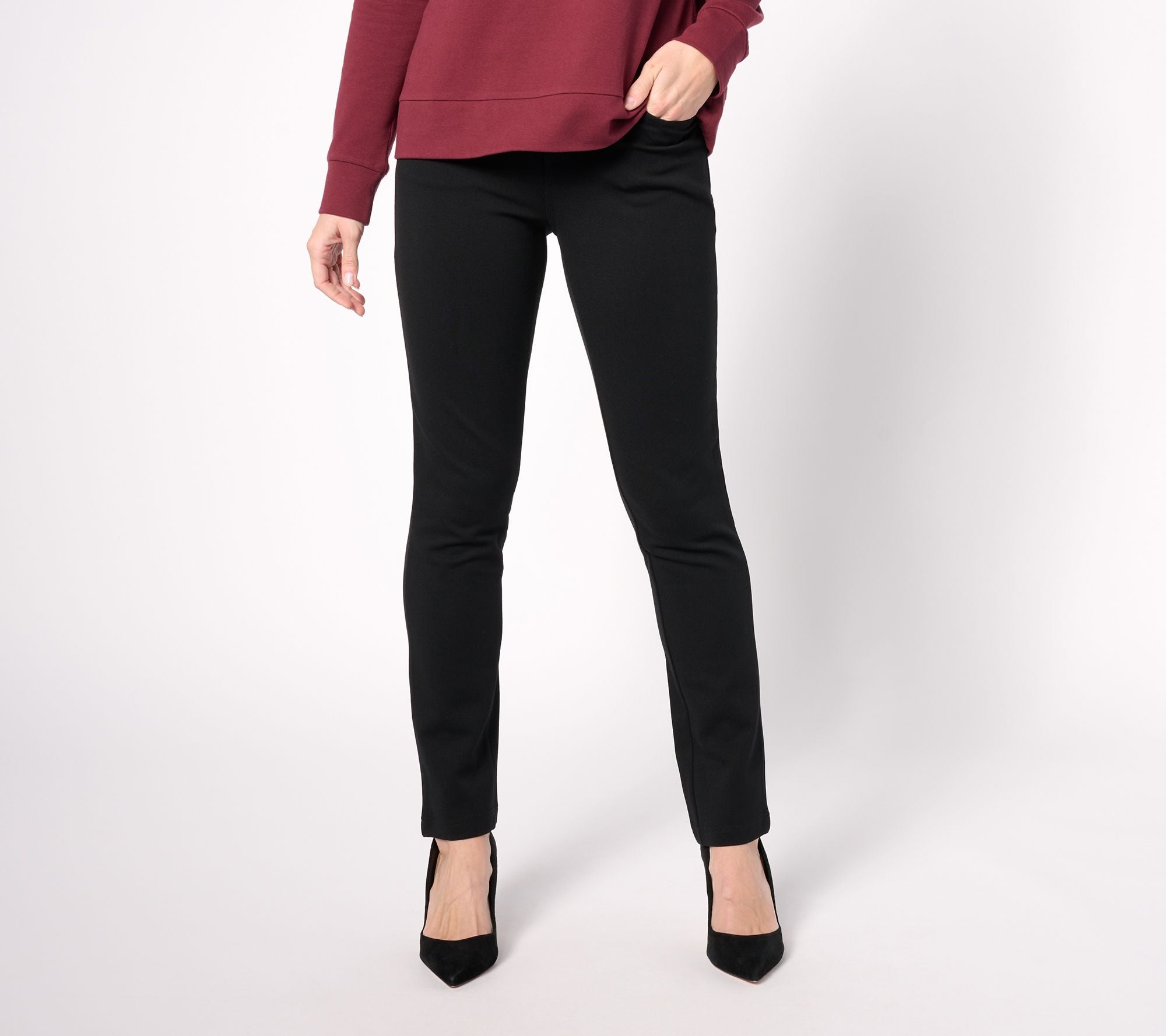 Perfect Ponte Straight Leg Pant - Black