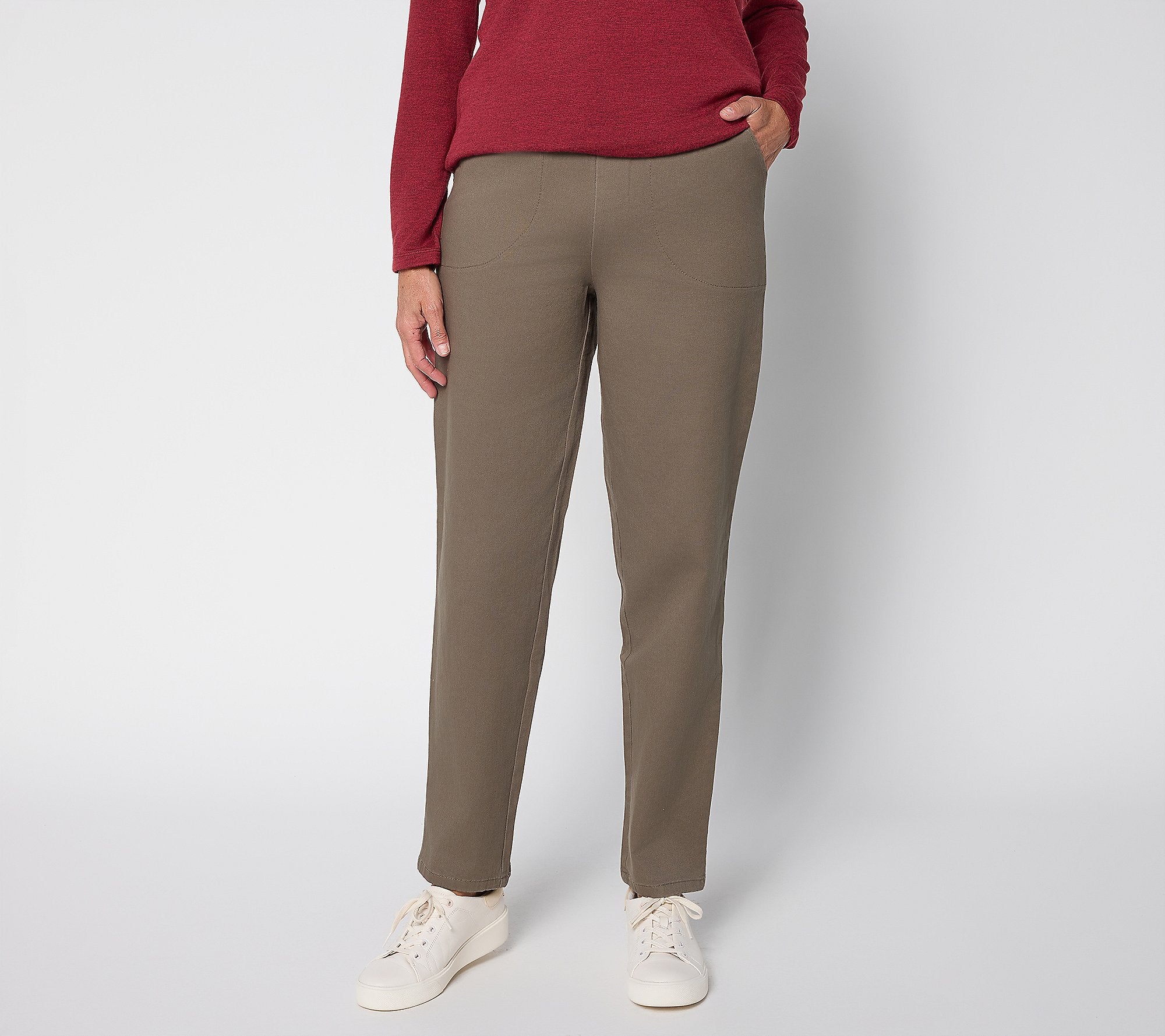 Denim & Co. Original Waist Stretch Petite Side