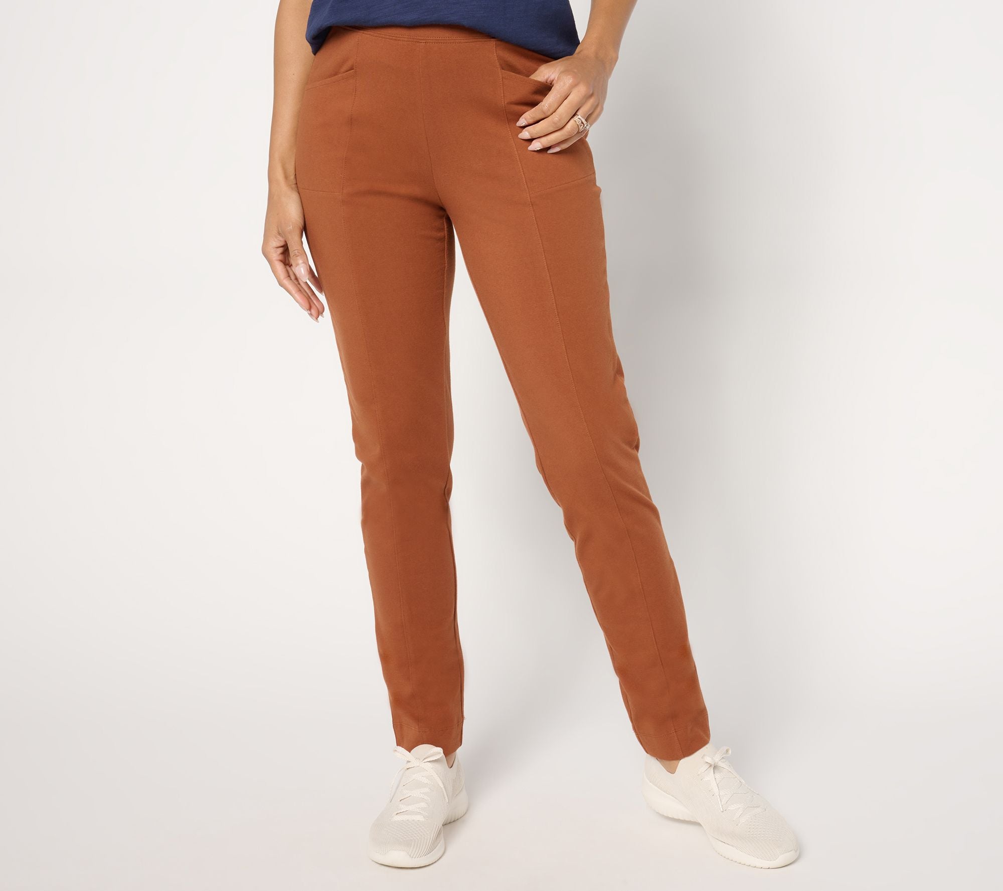 Duo Stretch Any Day Slim Straight Pant - Caramel Brown
