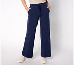 Active French Terry Petite Wide Leg Pant