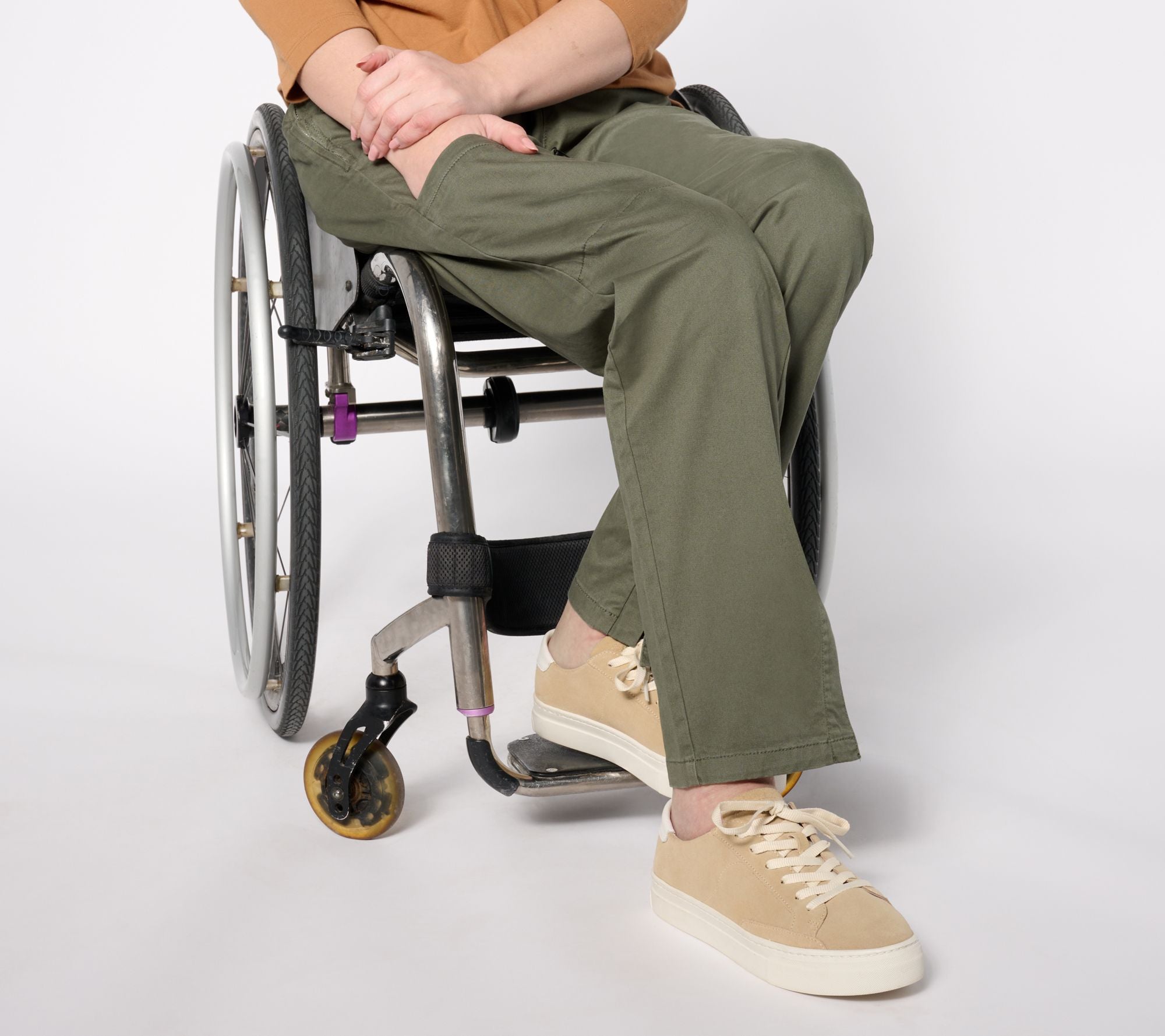 Adaptive EasyWear Twill Pant Wheelchair Fit - Dark Olive