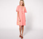 Soleil Linen Viscose Printed Cover-Up with Ties