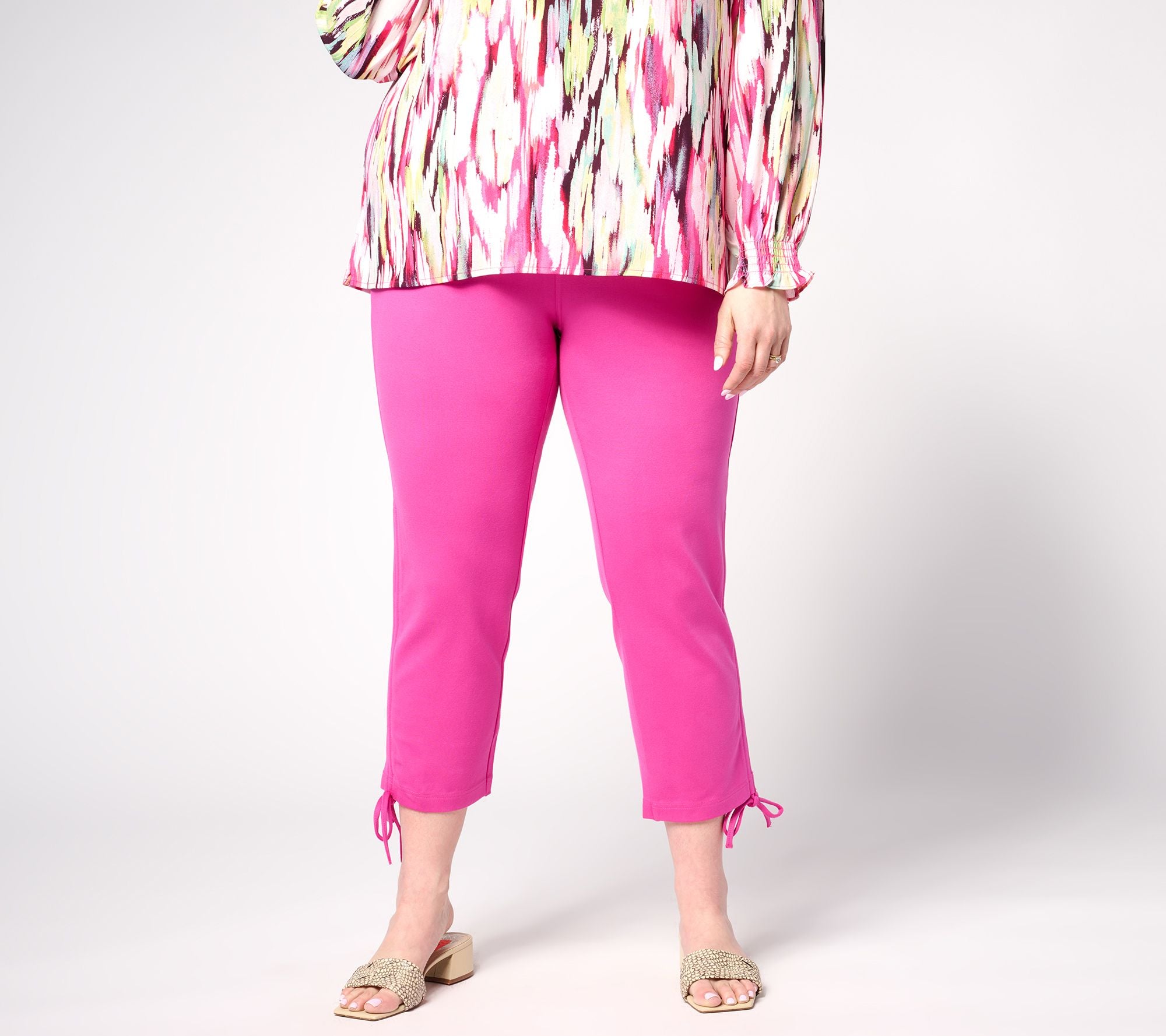 Ponte Convertibelle Crop Pant - Malibu Pink