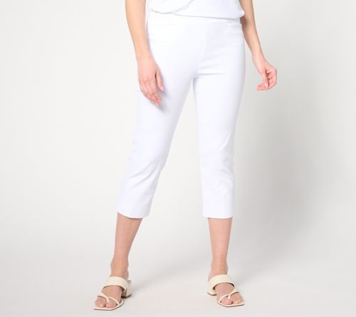 Cotton Ulta Stretch Slim-Leg Capri Pants
