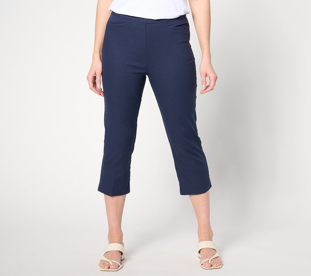 Cotton Ulta Stretch Slim-Leg Capri Pants