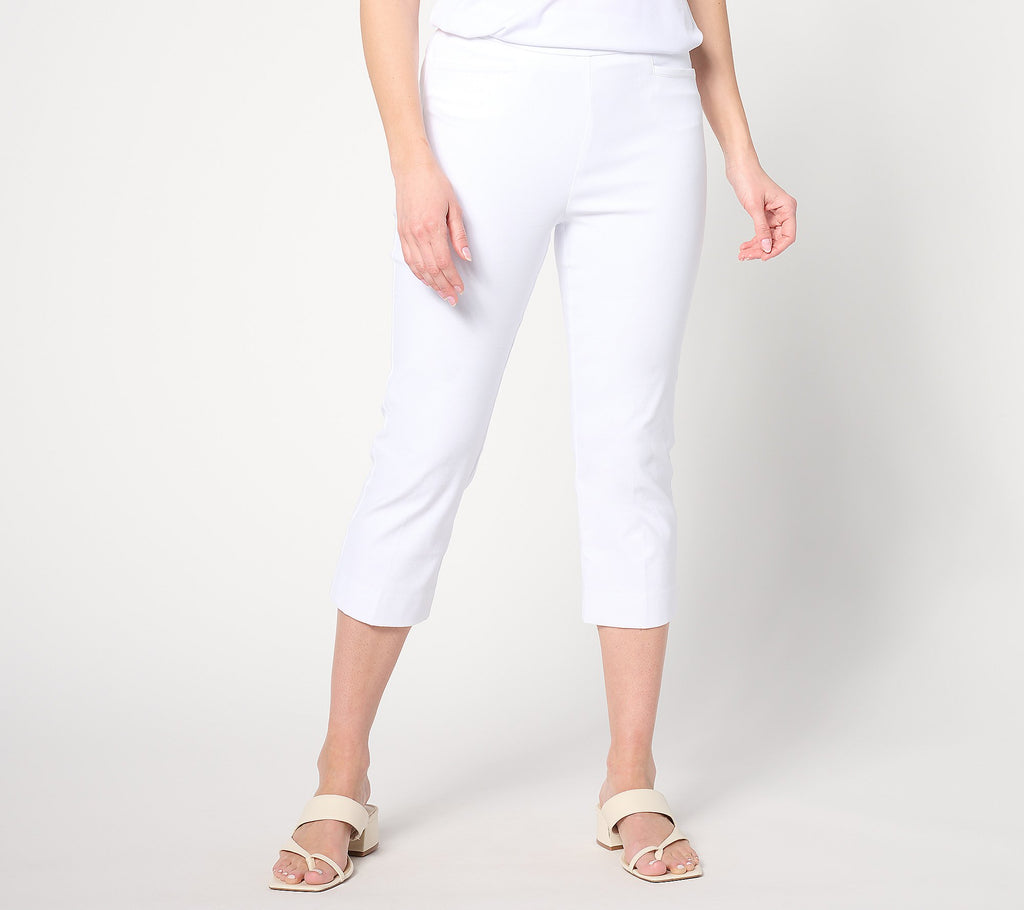 Cotton Ulta Stretch Slim-Leg Capri Pants