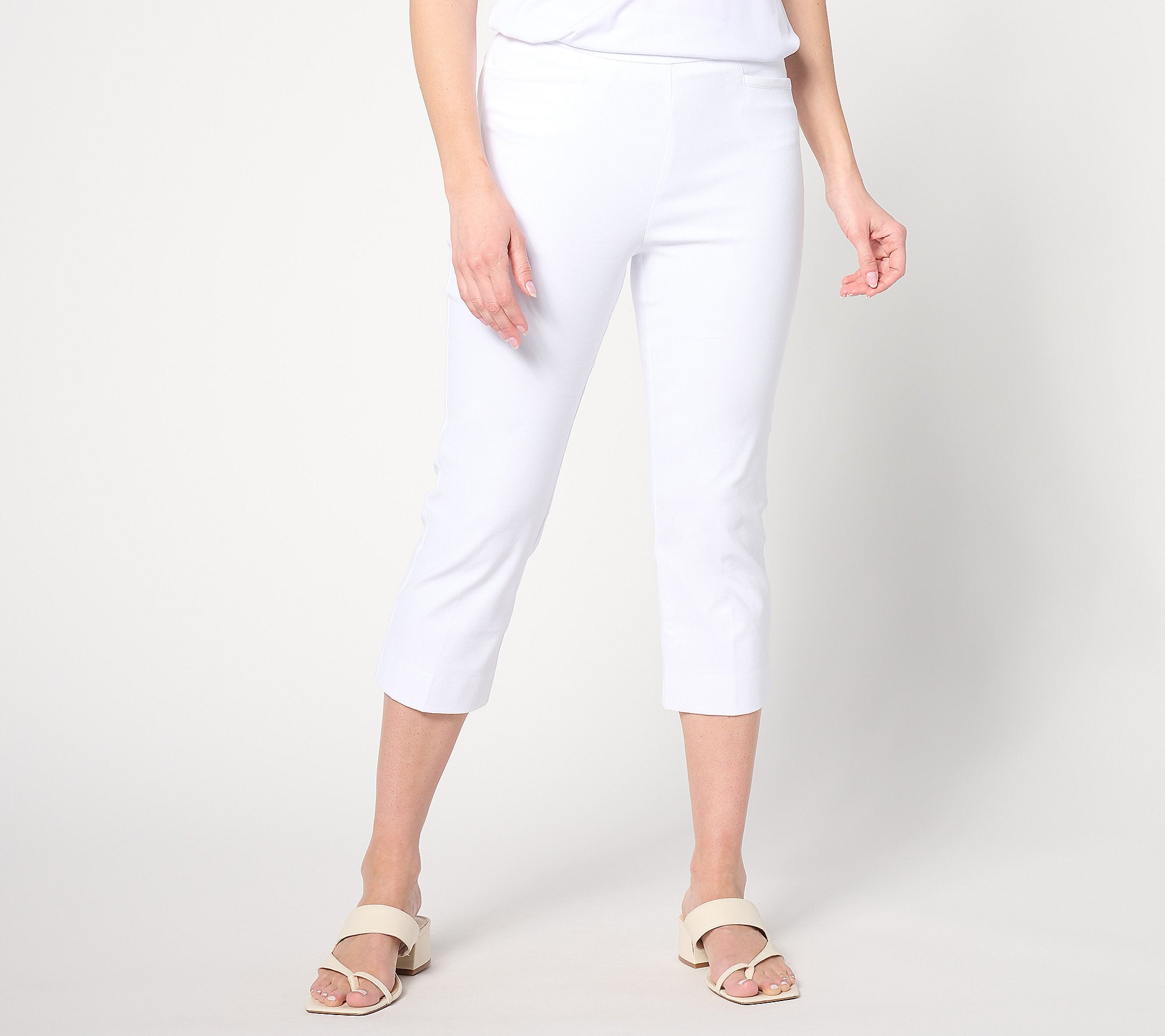Cotton Ulta Stretch Slim-Leg Capri Pants