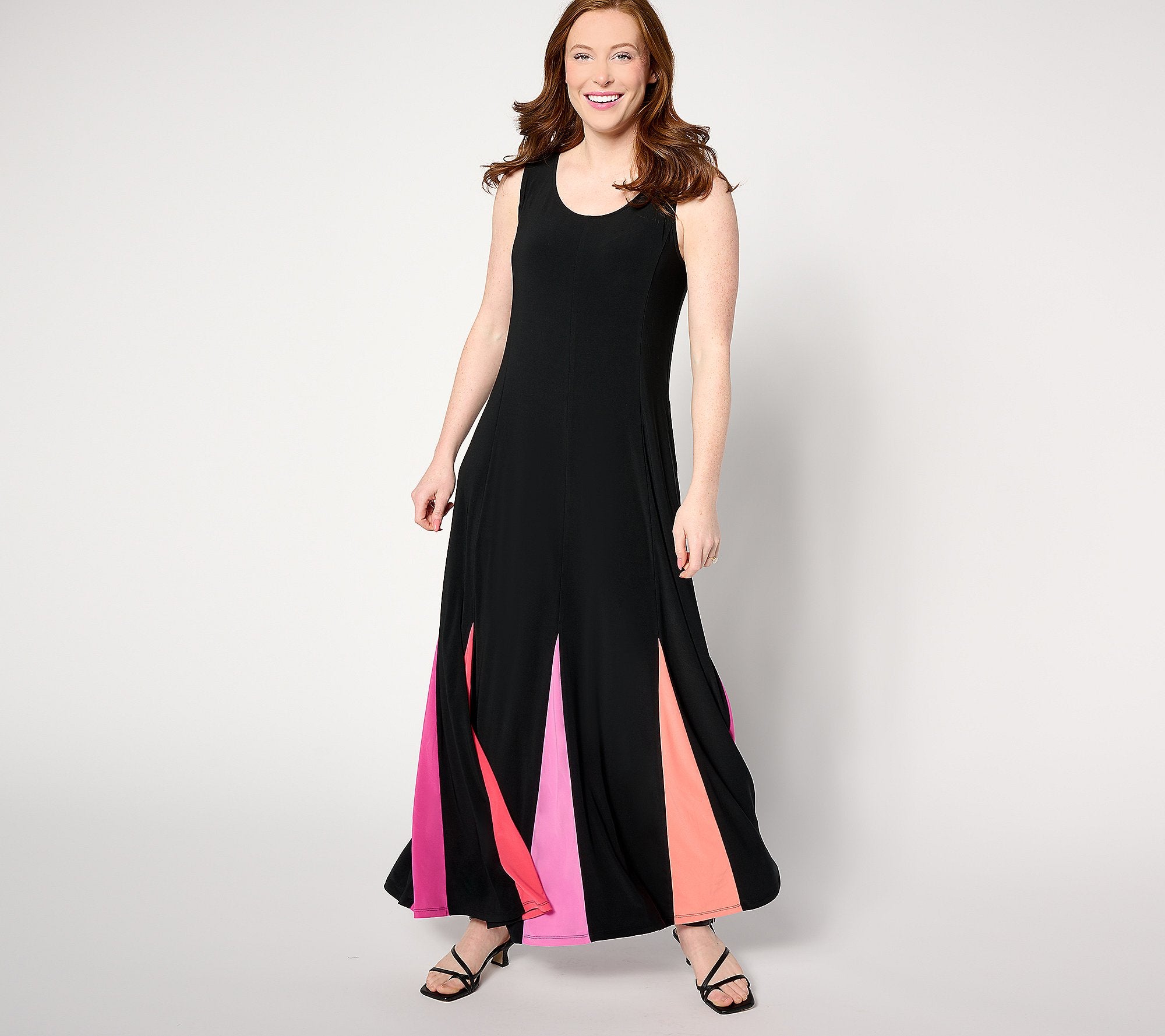 Como Jersey Godet Maxi Dress