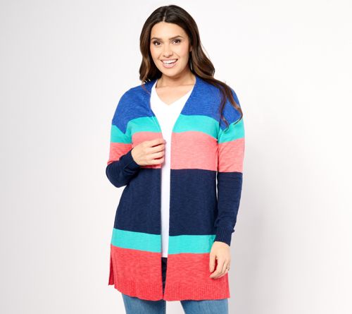 Beach Multi Stripe Cardigan