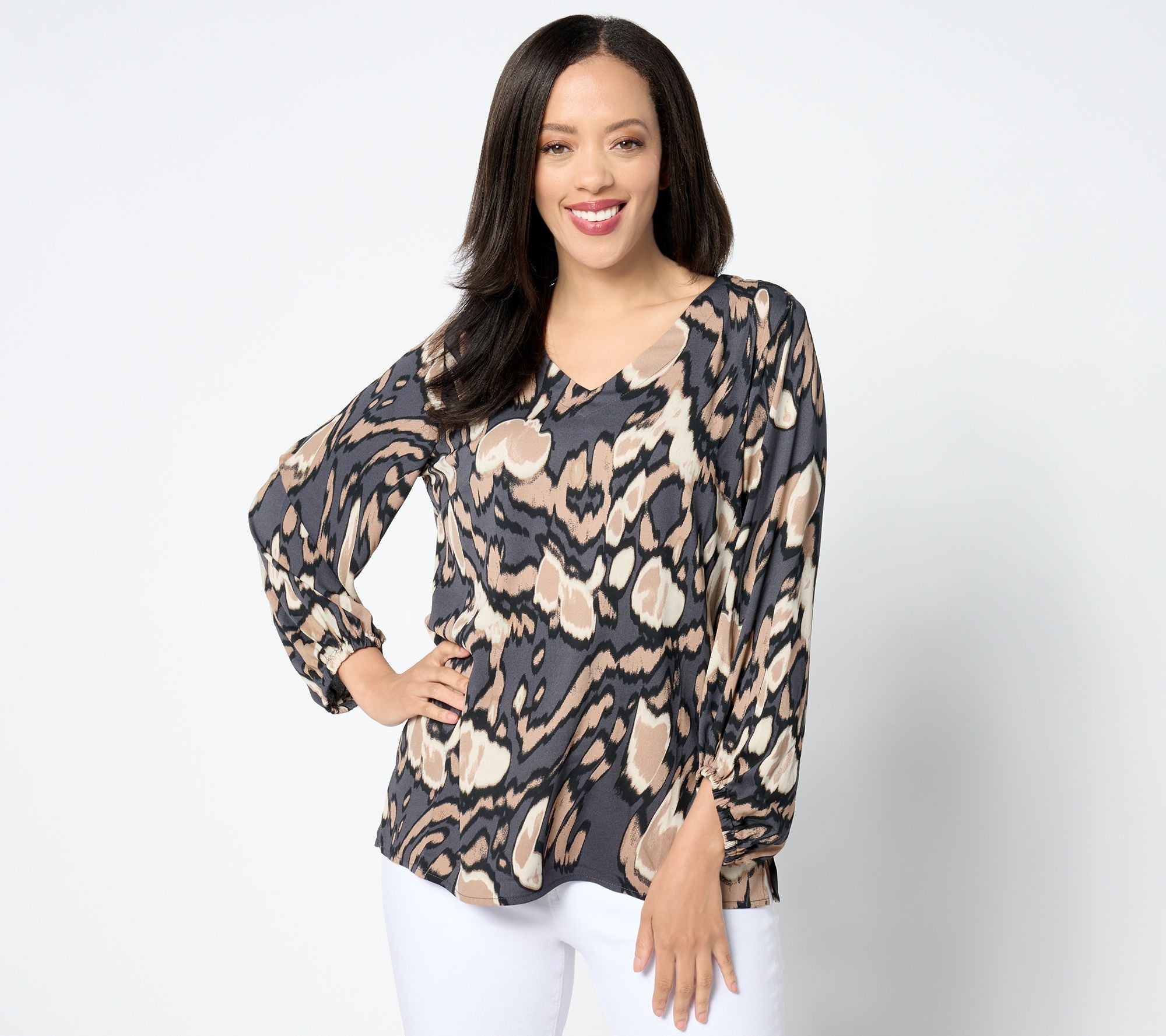 Wild Side Drama Sleeve Blouse - Black
