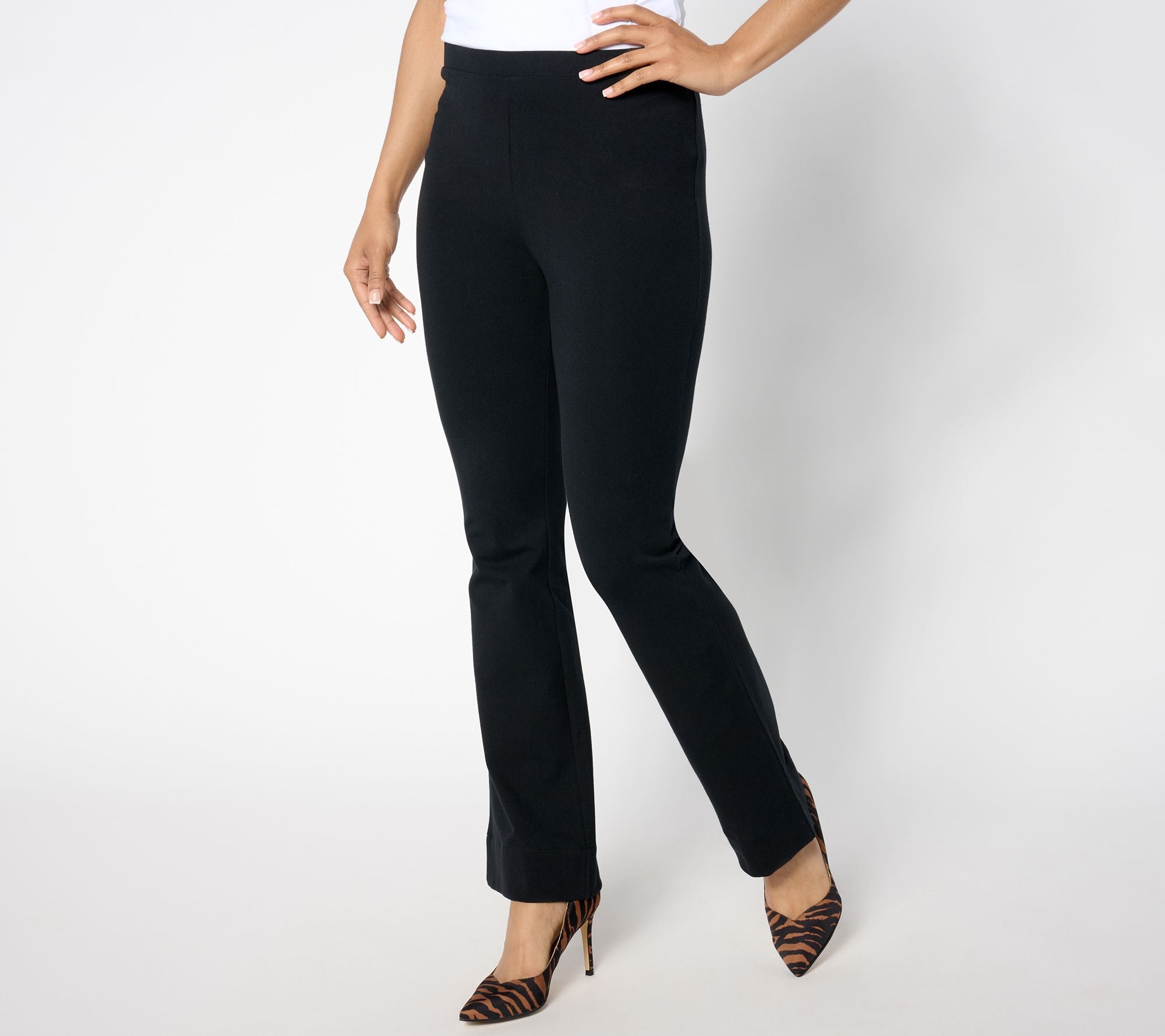 Knit Flare Pant - Black