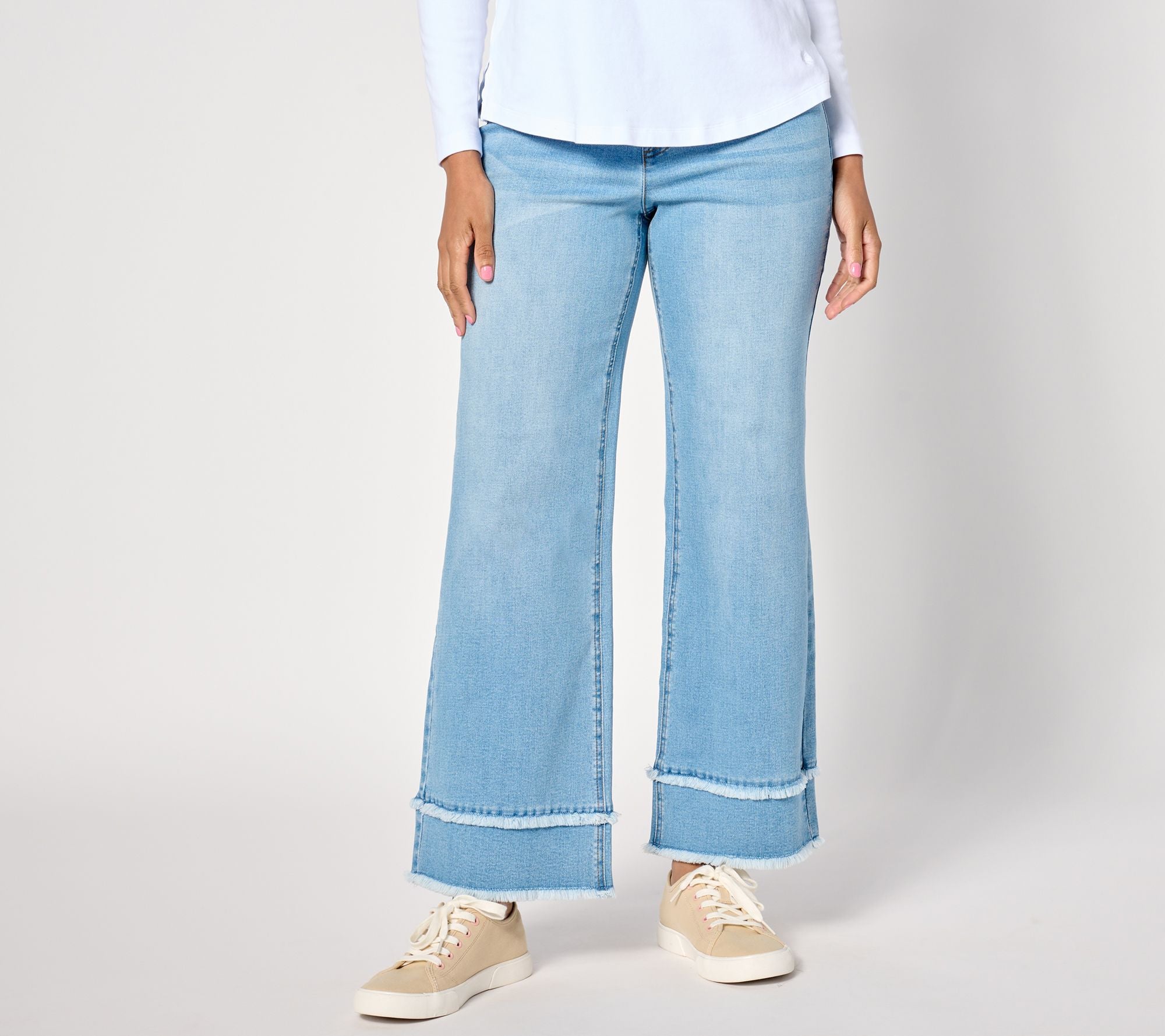True Denim Indigo Pull On Wide Leg Jeans - Medium Vintage