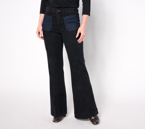 Patch Pocket Flare Jean