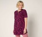 Active French Terry Short-Sleeve Tunic