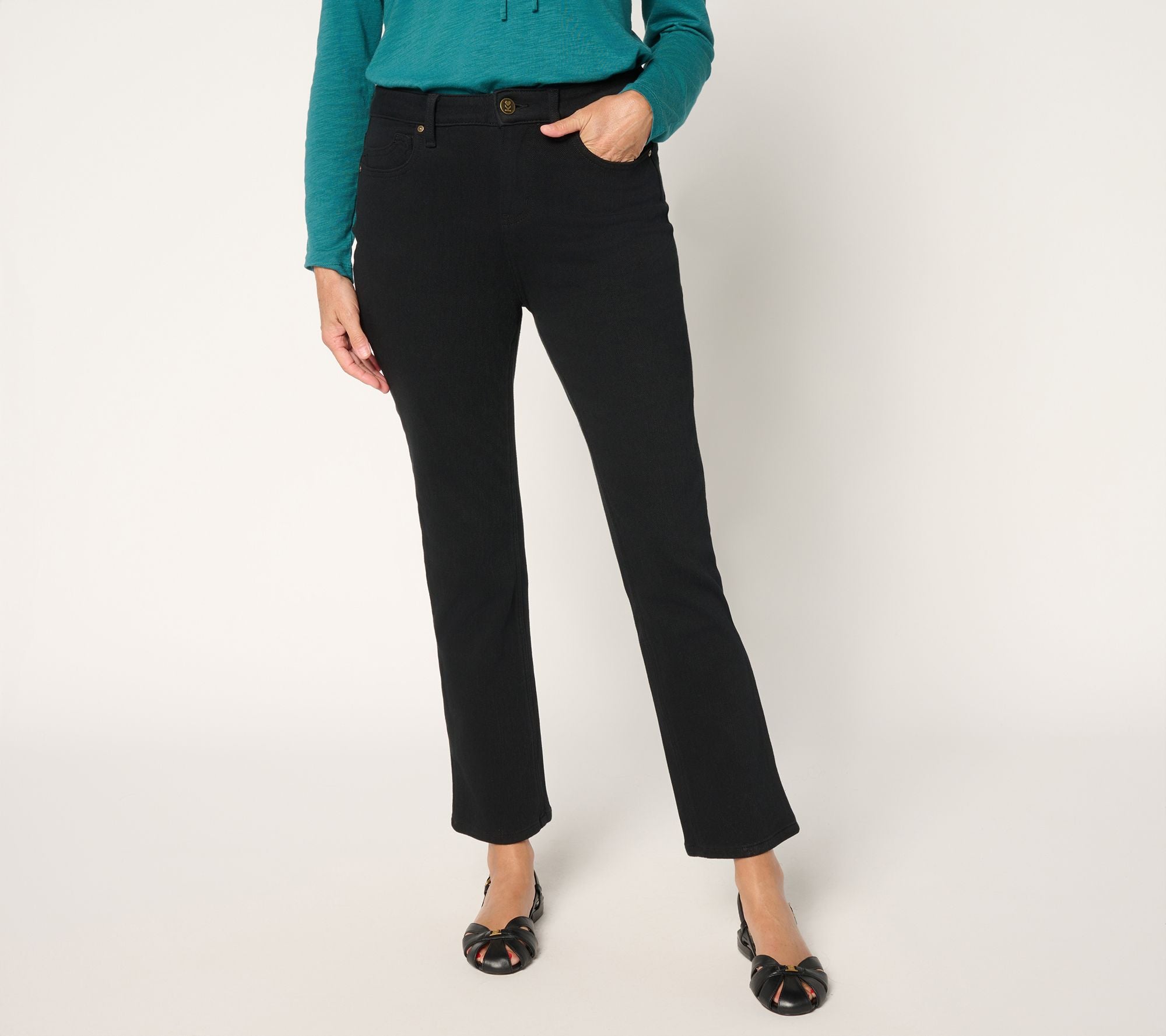 Flexibelle Curvy Pocket Jean - Black