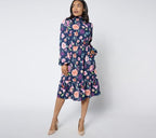 Tiered Ruffle Dress with Bow