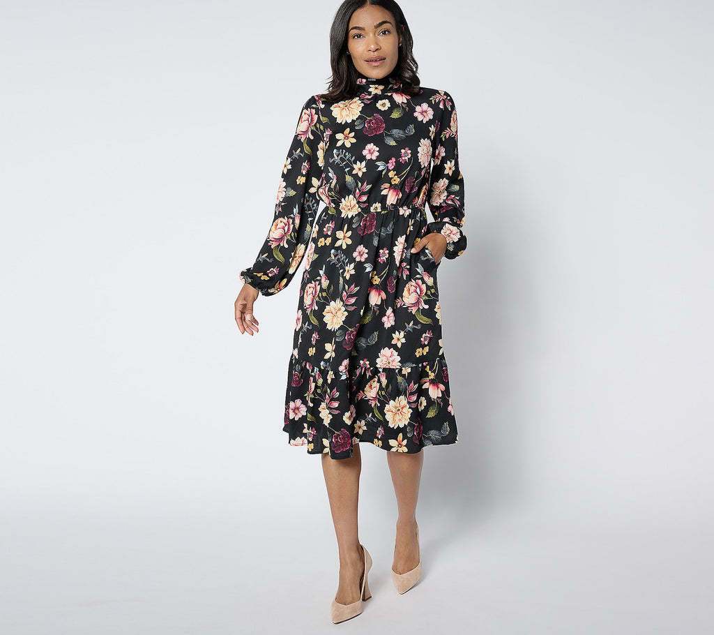 Tiered Ruffle Dress with Bow