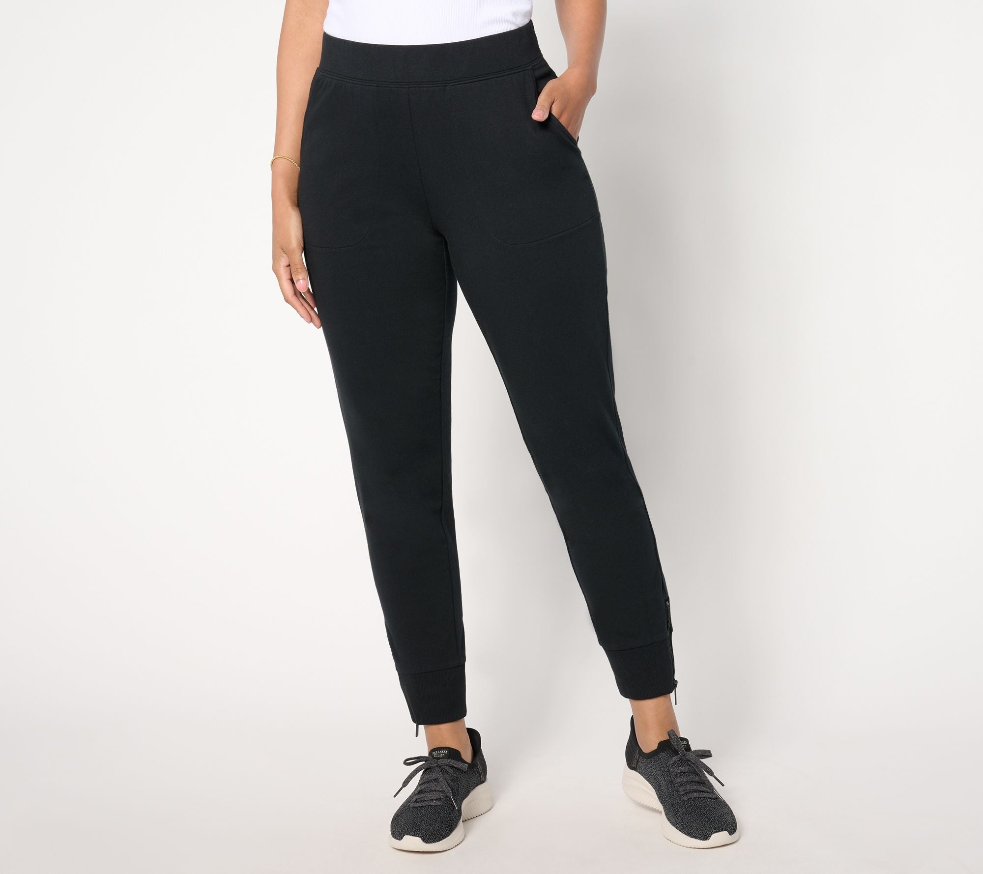 Active French Terry Jogger - Black
