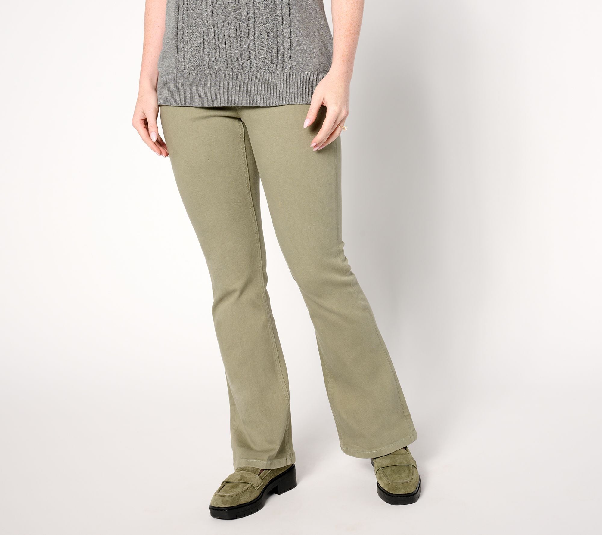 Easy Stretch Full Length Baby Boot Pant - Sage