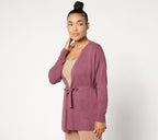 Wrap Front Belted Cardigan