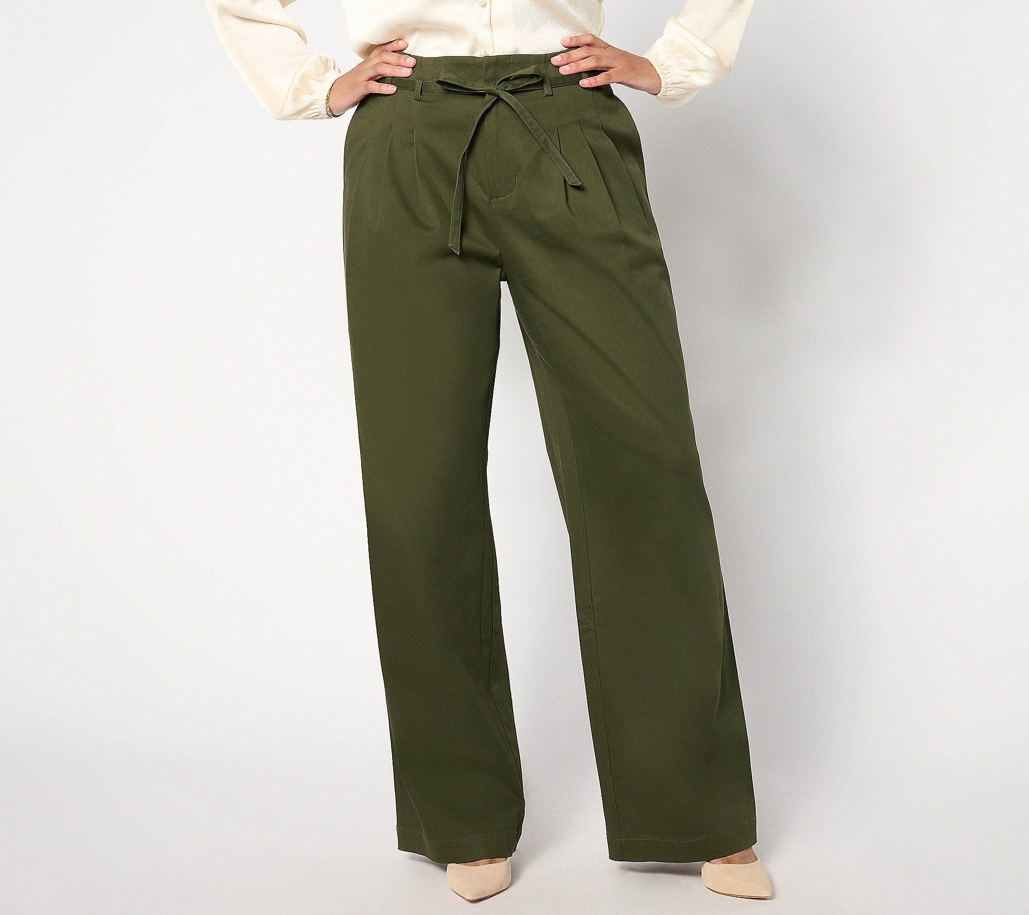 Stretch Cotton Sateen Trouser