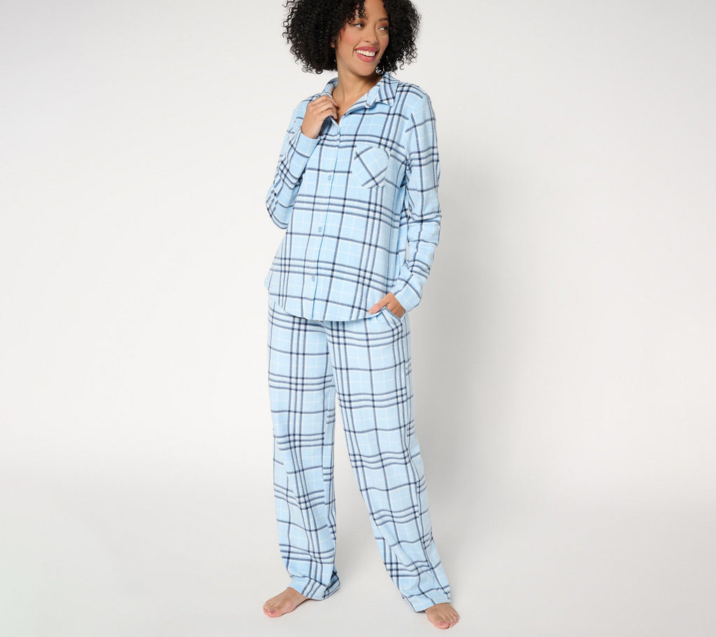 Fleecewear with Stretch Notch Collar PJ Set